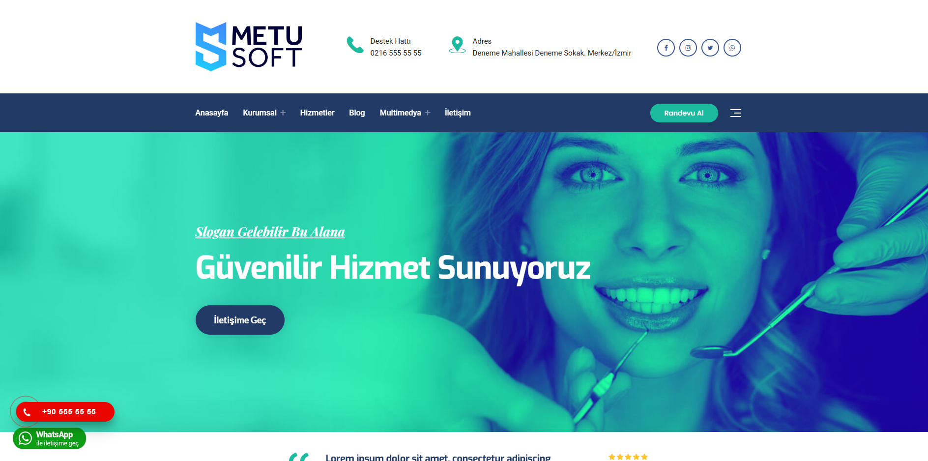 Kurumsal Hastane & Klinik Scripti V1